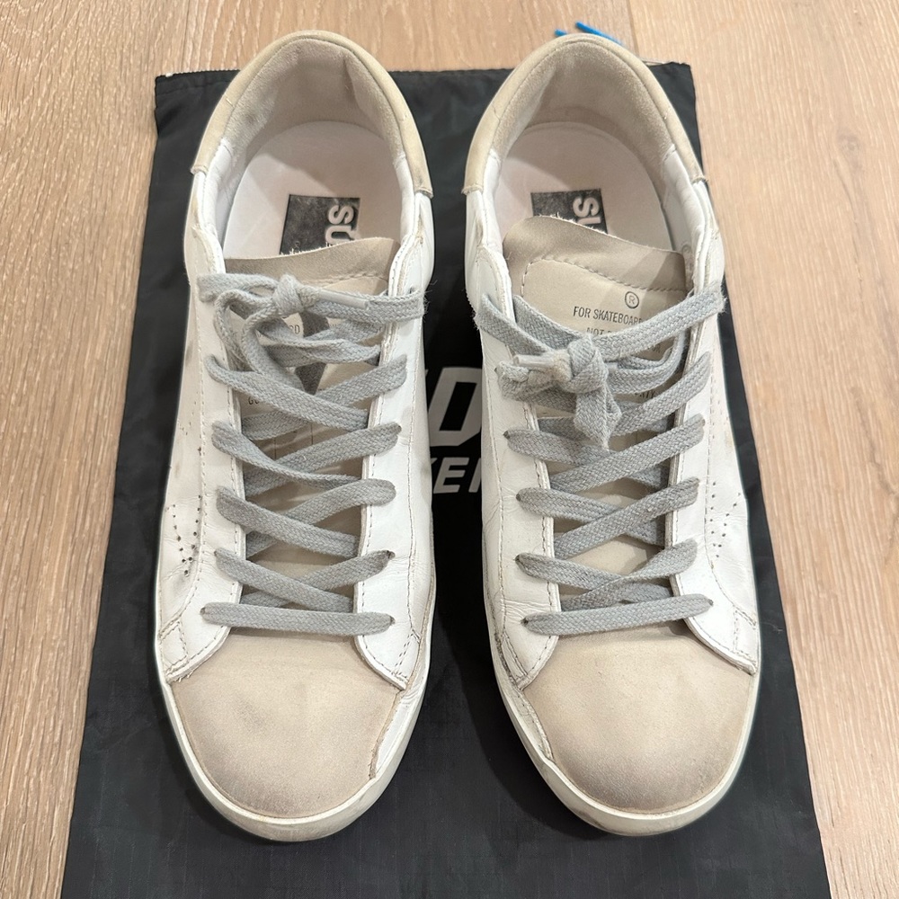 Golden Goose White and Gray Women's Shoes